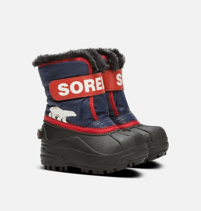 Sorel Toddler Commander™ - Kids Snow Boots Navy/Red - 236984BRE